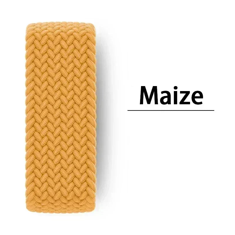 Braided Solo Strap For Apple Watch Band 45mm 49mm 44mm 42mm 41mm 40mm Nylon Correa Bracelet iWatch series 9 7 SE 6 8 5 Ultra 4 3