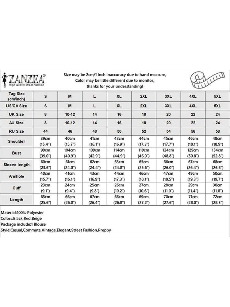 Fashion Women Long Sleeve O Neck Blouse 2025 ZANZEA Spring Summer Shirt Elegant Work Office Blusas Casual Loose Party Tops Femme