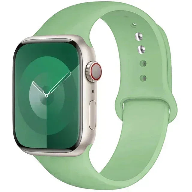 Silicone Band For Apple Watch strap 44mm 45mm 40mm 41mm 42-38mm 45 mm sport bracelet iwatch series 8 7 6 5 4 3 SE 9 Ultra 2 49mm