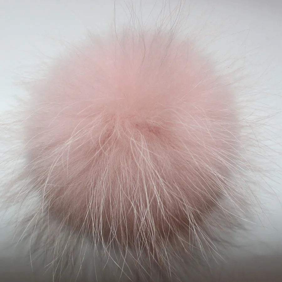 5pcs/ Lot Natural Raccoon Fur Pompoms 15cm Grey White Fox Pom Poms Fur Balls for Knitted Hat Cap Beanies DIY Real Fur Ponpon