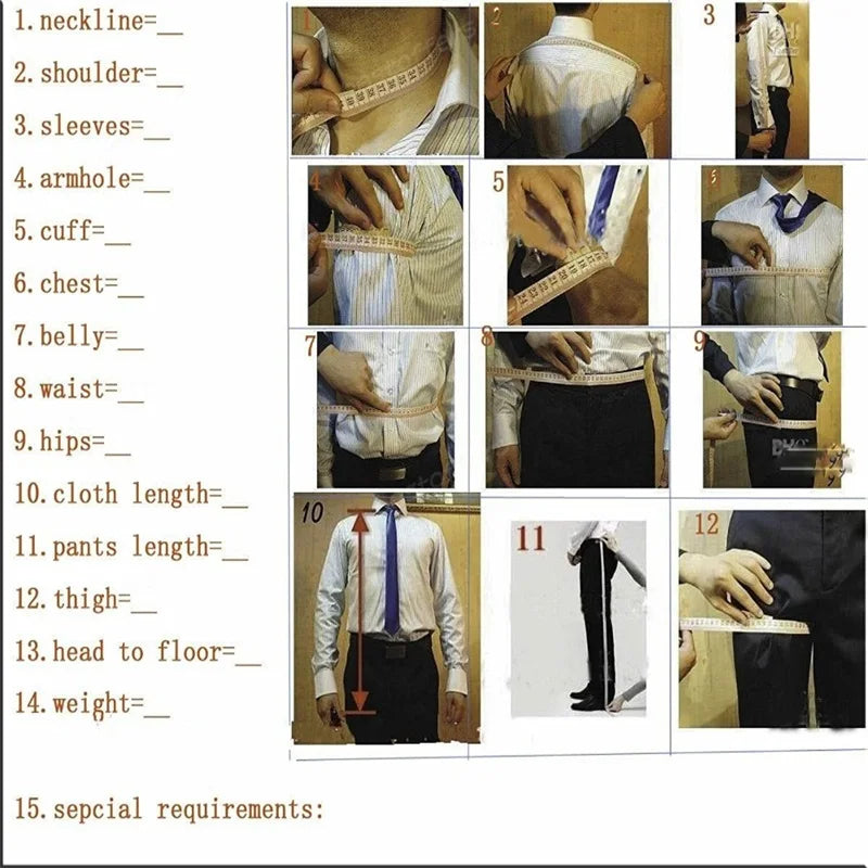 Suits For Men 2 Pieces Blazer Pants Custom Made Man Casual Modern Lapel Blazer Business Formal Wear Wedding Groom Plus Size