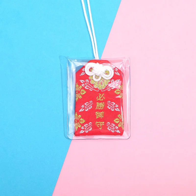 Japanese Prayer Omamori Pray Fortune Beauty Health Safety Lucky Charms Wealth Bag Guard Talisman Pendant Keychain Couple Gift