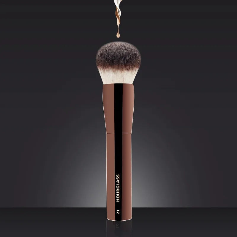 1pc HG Pro Foundation retra Makeup brushes Powder contour Blusher Make up brush metal handle Highlight Bronzer high end No box