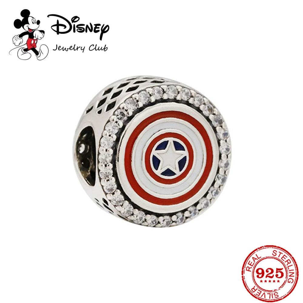 New 925 Sterling Silver Mickey Minnie Vinnie Charm of ley 925 Chain Beaded Fit Original Pandora Bracelet DIY  Ladies Jewelry
