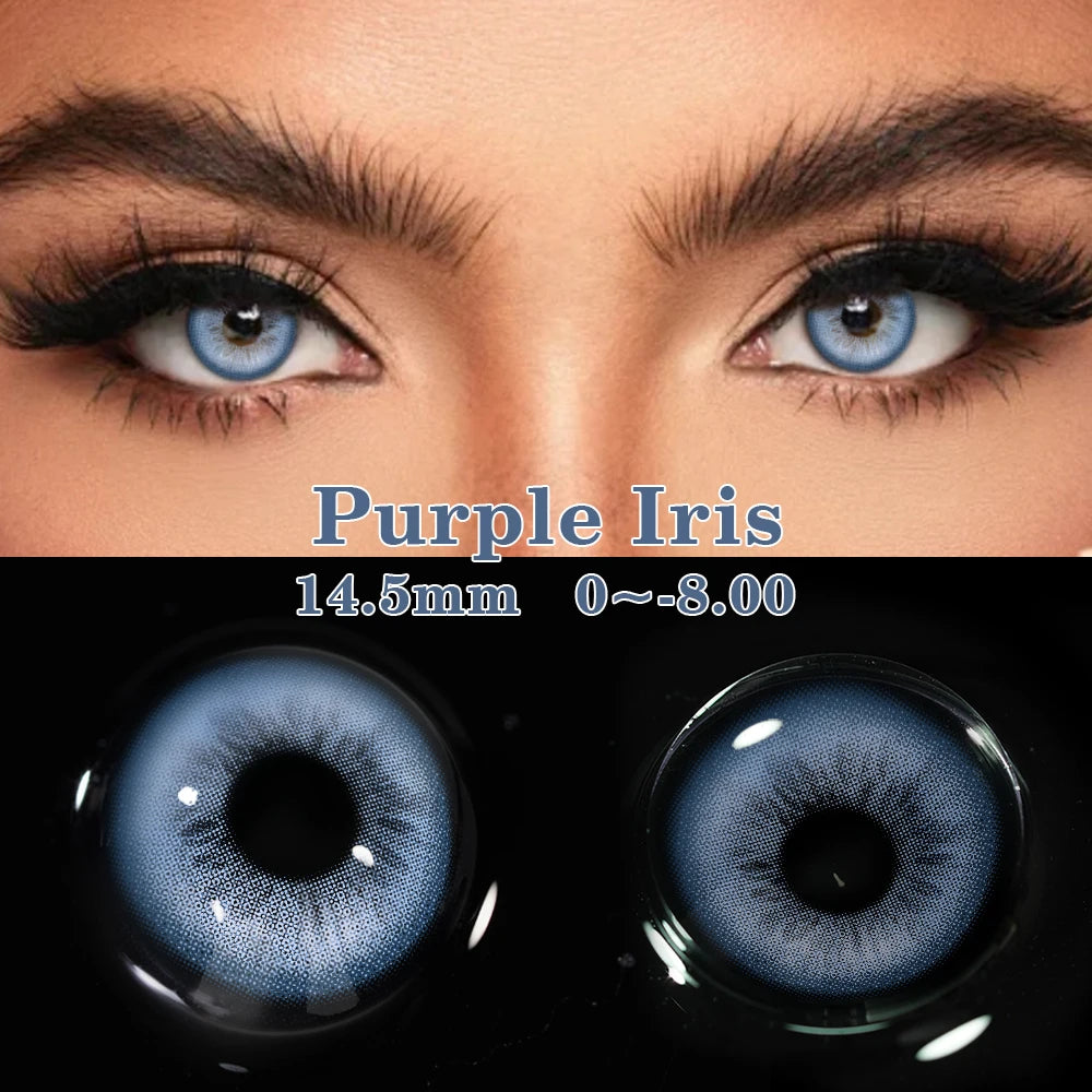 MILL CREEK New 1pair Colored Contact Lenses for Eyes Blue Contacts Lenses Fashion Blue Eyes Lenses Yearly urban Gray Contacts