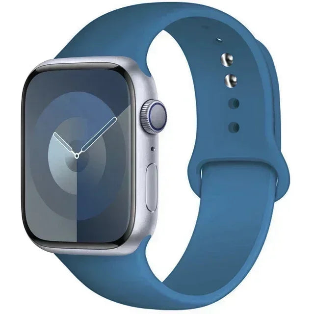 Silicone Band For Apple Watch strap 44mm 45mm 40mm 41mm 42-38mm 45 mm sport bracelet iwatch series 8 7 6 5 4 3 SE 9 Ultra 2 49mm