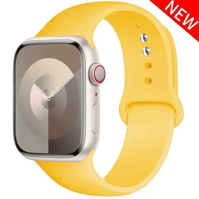 Silicone Band For Apple Watch strap 44mm 45mm 40mm 41mm 42-38mm 45 mm sport bracelet iwatch series 8 7 6 5 4 3 SE 9 Ultra 2 49mm
