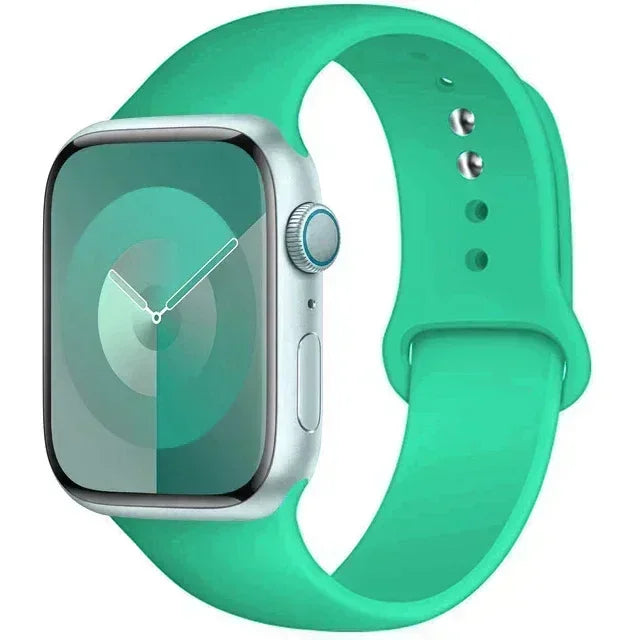 Silicone Band For Apple Watch strap 44mm 45mm 40mm 41mm 42-38mm 45 mm sport bracelet iwatch series 8 7 6 5 4 3 SE 9 Ultra 2 49mm
