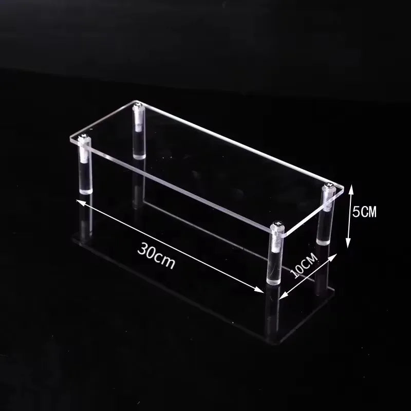 1-5 Tier Acrylic Display Stand Clear Display Riser Rack for Cupcake Perfume Doll Décor Organizer Amiibo Funko POP Figures DC05