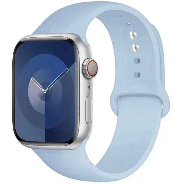 Silicone Band For Apple Watch strap 44mm 45mm 40mm 41mm 42-38mm 45 mm sport bracelet iwatch series 8 7 6 5 4 3 SE 9 Ultra 2 49mm