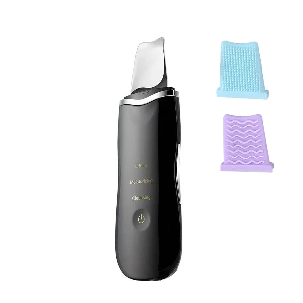 Ultrasonic Skin Scrubber Spatula Peeling Blackhead Remover Deep Face Cleaning Lift Machine Peeling Shovel Pore Cleane