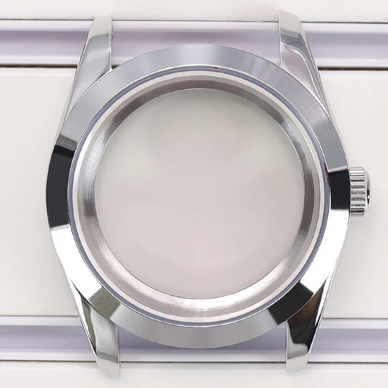 36mm/40mm Luxury Men's Watch Case 316L Stainless Steel For Seiko NH35 NH34 NH36 NH38 Miyota 8215 Movement 28.5mm Dial Air‑King