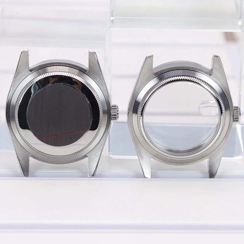 36mm/40mm Luxury Men's Watch Case 316L Stainless Steel For Seiko NH35 NH34 NH36 NH38 Miyota 8215 Movement 28.5mm Dial Air‑King