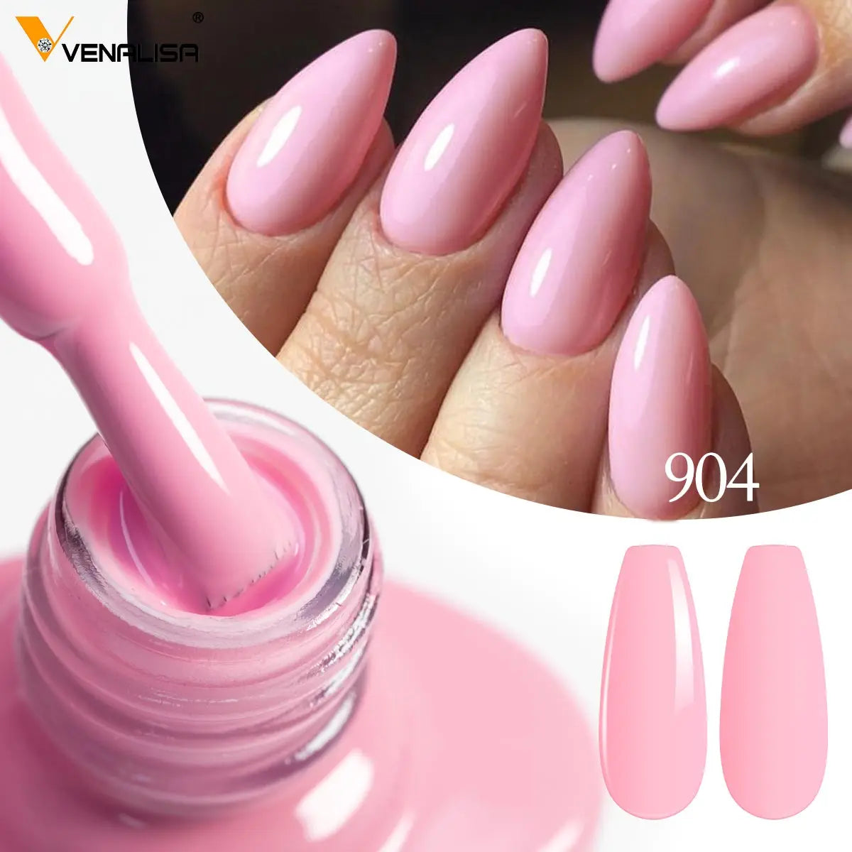 6pcs*7.5ml Venalisa Nail Gel Polish Super Texture Great Consistency Gel Varnish Gorgeous Color Semi Pigmented Lacquer Varnish