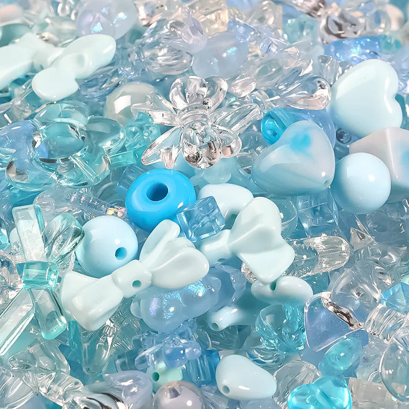 50g/pack Mixed Style Mixed Color Acrylic Loose Beads For Bracelet Necklace Jewelry Making Supplies DIY Handmade Accessory