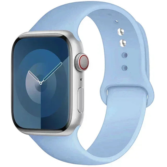 Silicone Band For Apple Watch strap 44mm 45mm 40mm 41mm 42-38mm 45 mm sport bracelet iwatch series 8 7 6 5 4 3 SE 9 Ultra 2 49mm