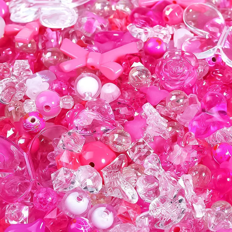 50g/pack Mixed Style Mixed Color Acrylic Loose Beads For Bracelet Necklace Jewelry Making Supplies DIY Handmade Accessory