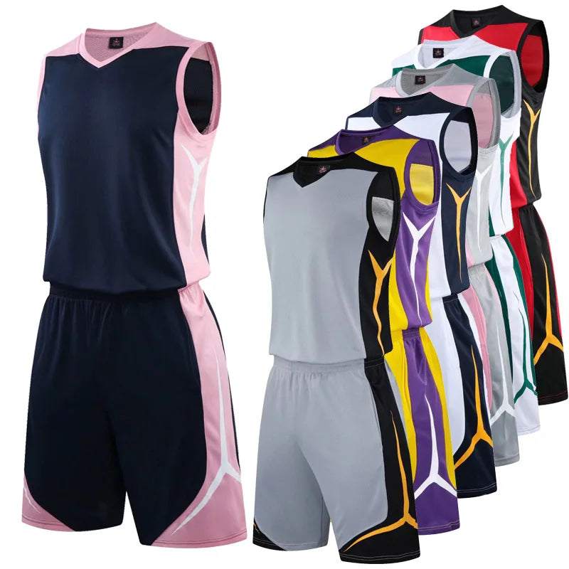 Sportswear Custom Men Women Basketball Jersey Set Club College Team Professional Basketball Training Uniforms Suit Plus Size