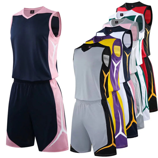 Sportswear Custom Men Women Basketball Jersey Set Club College Team Professional Basketball Training Uniforms Suit Plus Size