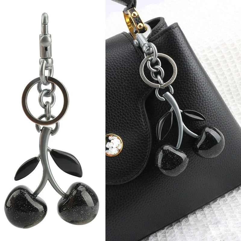 6 styles of cherry pendants suitable for coach bags women's handbags, shoulder bags, and keychain accessories Bag Accessories