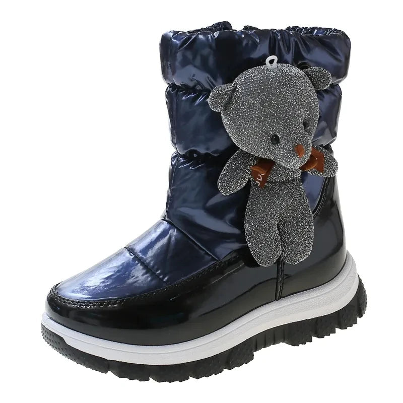30% Real Wool Winter Warm Baby Shoes Waterproof Children's Snow Boots -30 Degree Keep Warm Girls Boys Snow Boots Kids Shoes