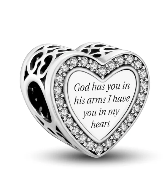 925 Sterling Silver Pendants Zircon Red Love Heart Charms Beads Fit Original Pandora Bracelet Bangles DIY Jewelry For Women