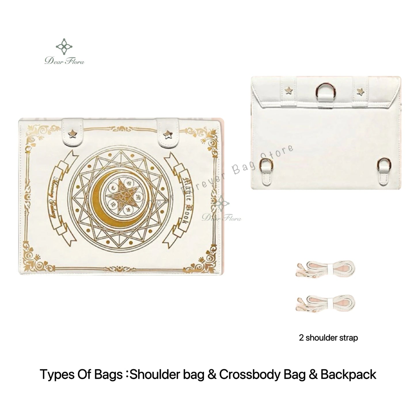 Y2K Magic Book Lolita Ita Bag Gothic Shoulder Bag Girls Transparent Pocket Cute Crossbody Handbags Women's Mini Backpacks Purse