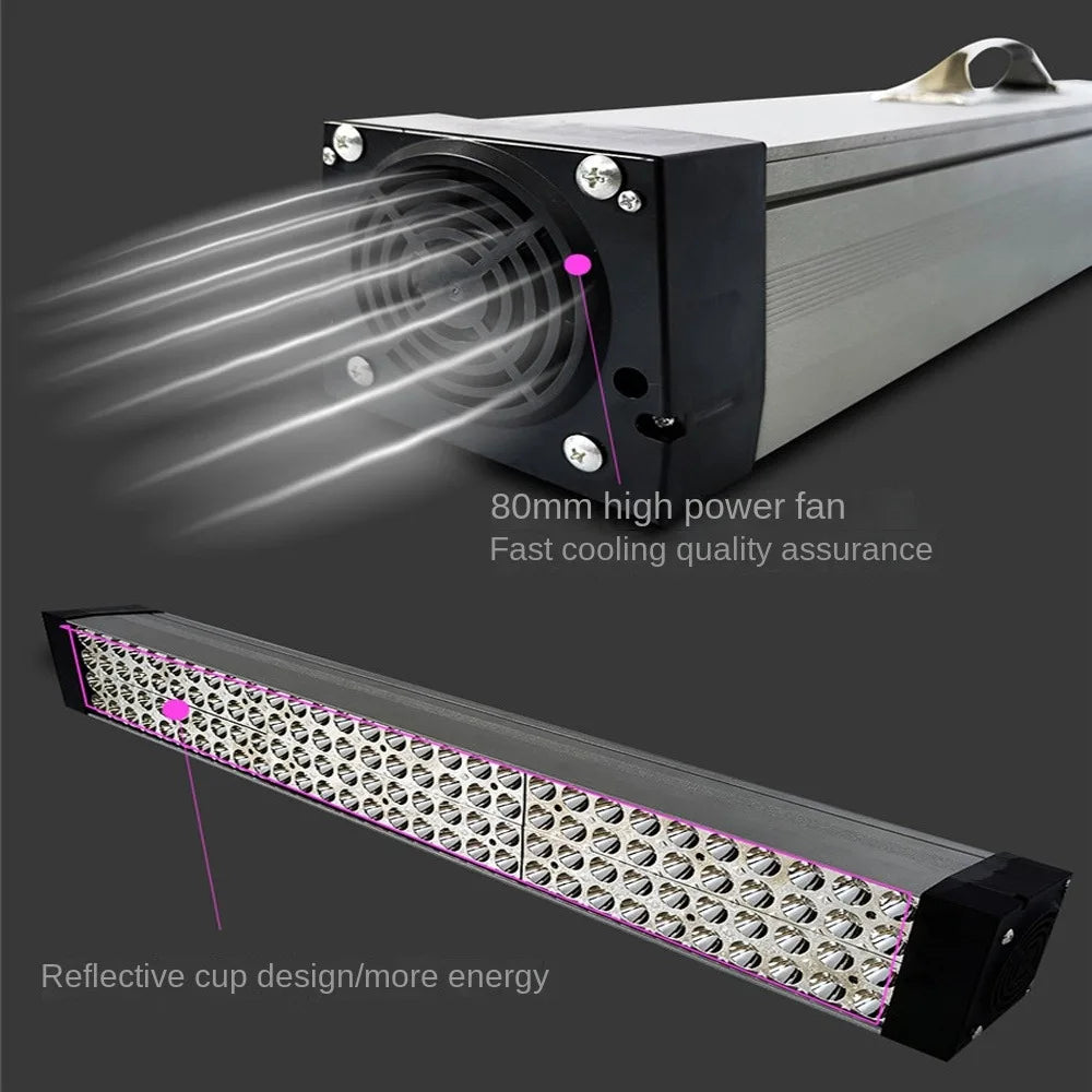 1000W 500W Quick Dry UV Ultraviolet Curing Lamp 365nm 395nm 405nm Glue Resin Green Oil Solder PCB board Coating LCD Screen Paint