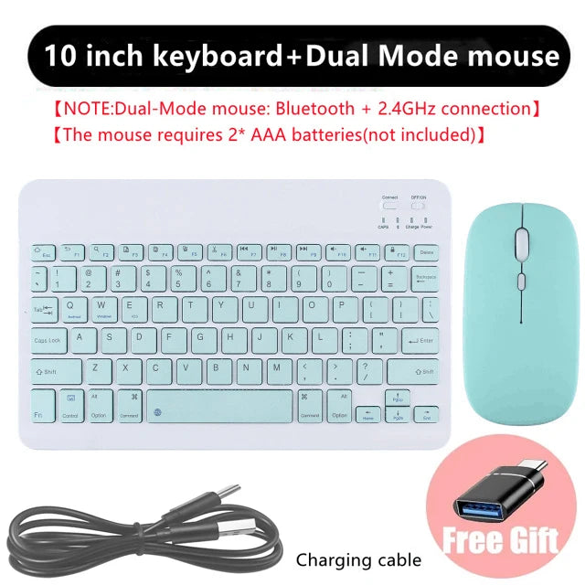 Slim Wireless Keyboard Mouse For iPad Xiaomi Samsung Huawei Phone Tablet Bluetooth-compatible Keyboard For Android IOS Windows