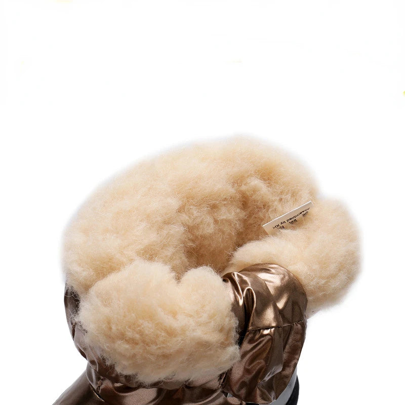 30% Real Wool Winter Warm Baby Shoes Waterproof Children's Snow Boots -30 Degree Keep Warm Girls Boys Snow Boots Kids Shoes