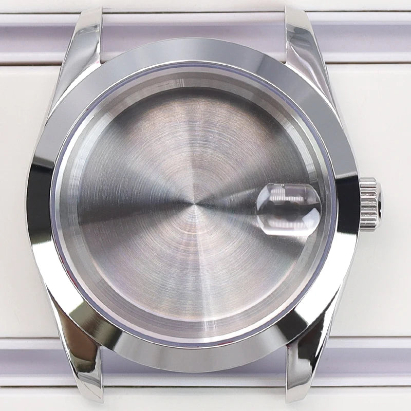 36mm/40mm Luxury Men's Watch Case 316L Stainless Steel For Seiko NH35 NH34 NH36 NH38 Miyota 8215 Movement 28.5mm Dial Air‑King