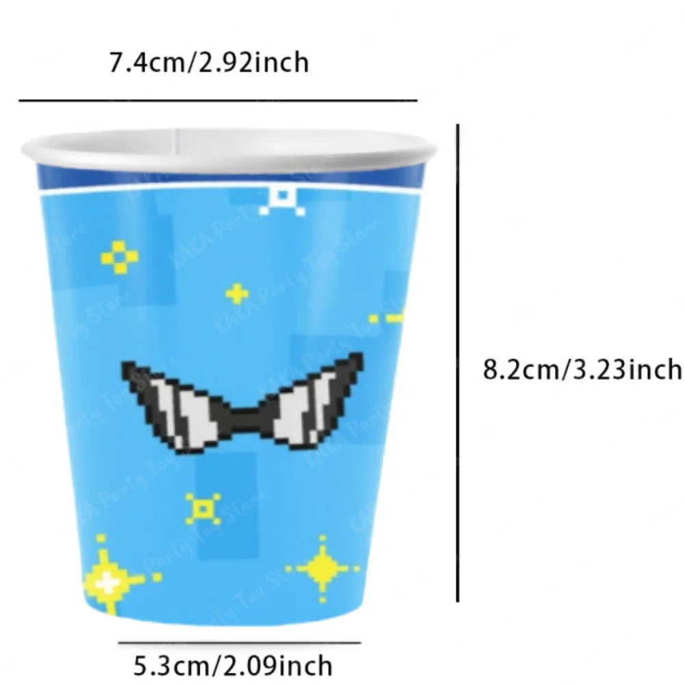 10/20/30Pcs Pokemon Cups Pikachu Pokeball 9 oz Disposable Paper Drinking Cup For Kids Birthday Party Decorations Supplies Toys