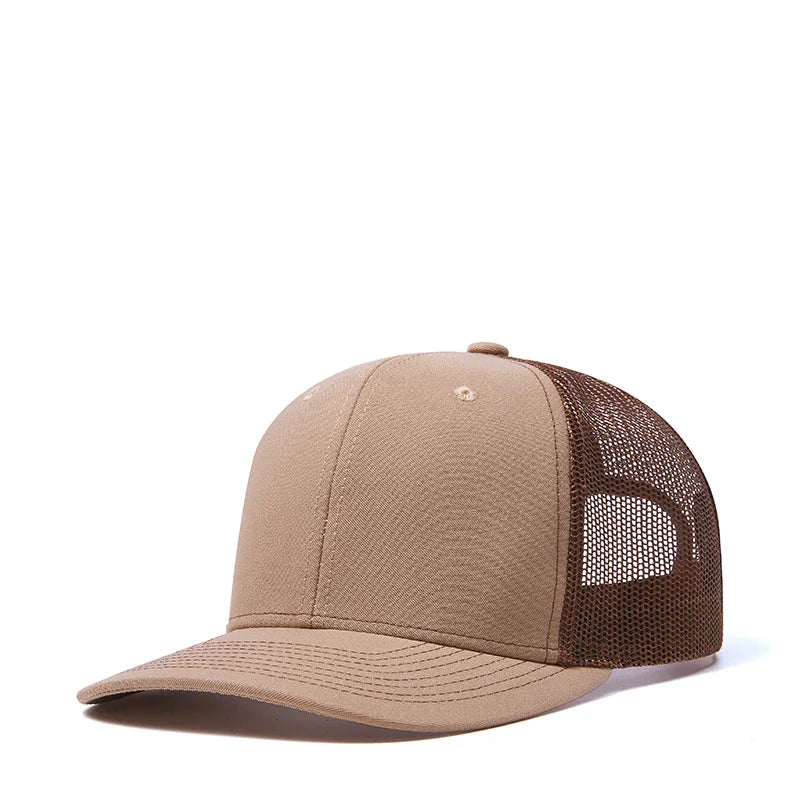 High Quality Mesh Baseball Cap Summer Outdoor Simple Classic Breathable Sunshade Net Hat Sport Fishing Climbing Driver Hat Male
