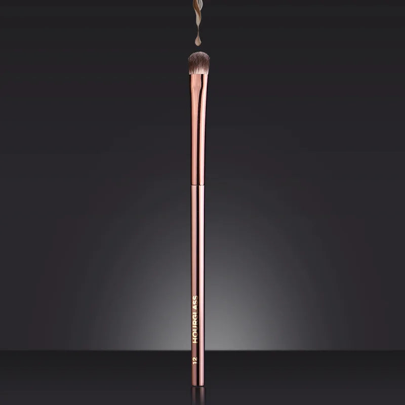 1pc HG Pro Foundation retra Makeup brushes Powder contour Blusher Make up brush metal handle Highlight Bronzer high end No box