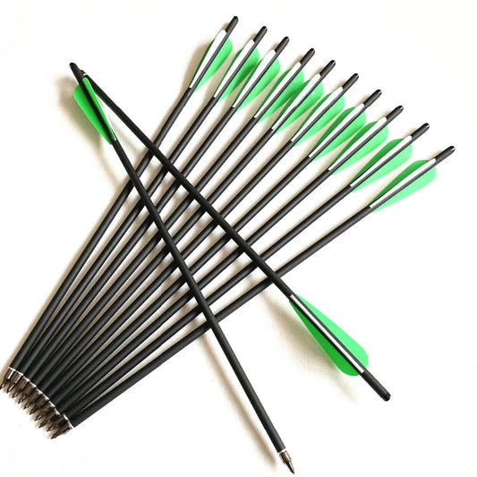 Carbon Crossbow Arrow Bolts 20/22 Inch Archery Arrows with 4" Vanes Hunting Arrows For Hunting Replaced Arrowhead
