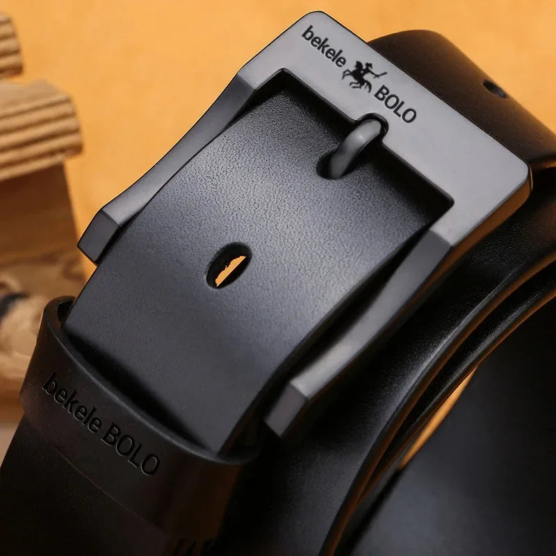 2024 Famous Luxury Brand Designer Jeans Belts for Men Real Genuine Leather Men's Fashion Metal Alloy Pin Buckle Business Belt