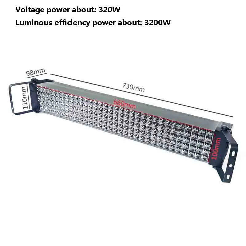 1000W 500W Quick Dry UV Ultraviolet Curing Lamp 365nm 395nm 405nm Glue Resin Green Oil Solder PCB board Coating LCD Screen Paint