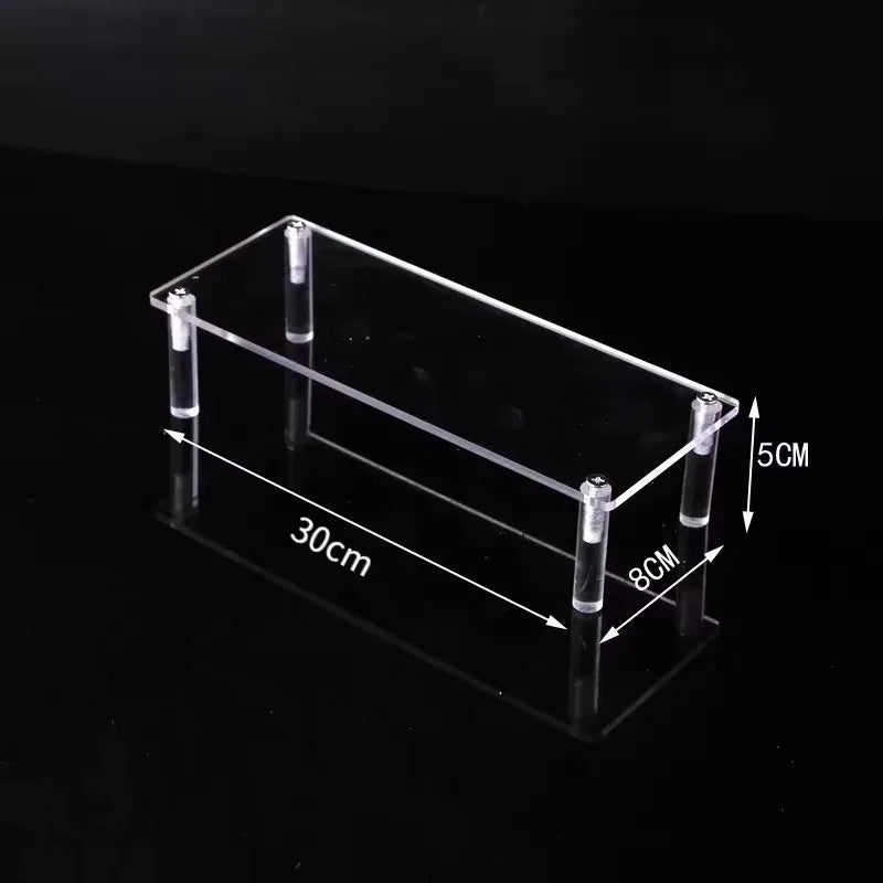 1-5 Tier Acrylic Display Stand Clear Display Riser Rack for Cupcake Perfume Doll Décor Organizer Amiibo Funko POP Figures DC05