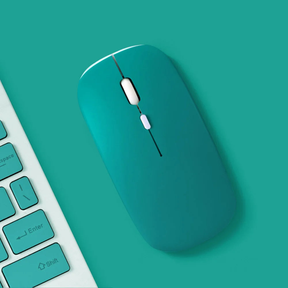 Mute Bluetooth Mouse For iPad Samsung Huawei Android Windows Tablet ultrathin green blue pink gaming Wireless Mouse Computer pc