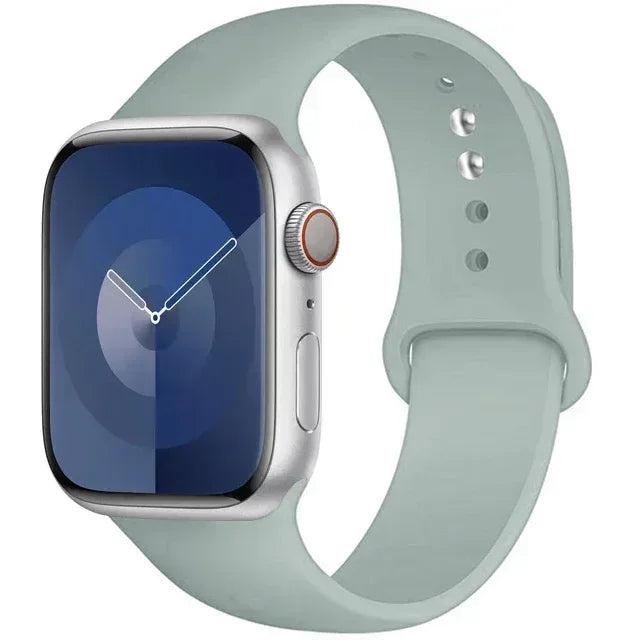 Silicone Band For Apple Watch strap 44mm 45mm 40mm 41mm 42-38mm 45 mm sport bracelet iwatch series 8 7 6 5 4 3 SE 9 Ultra 2 49mm