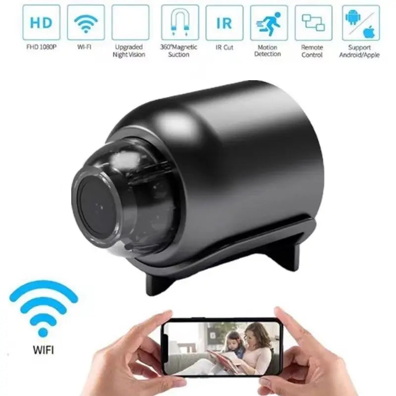 Mini Camera 1080P HD WiFi Wireless HD Night Vision Camera Home X5 Remote Camera Kids Pet Safety Monitoring No memory card