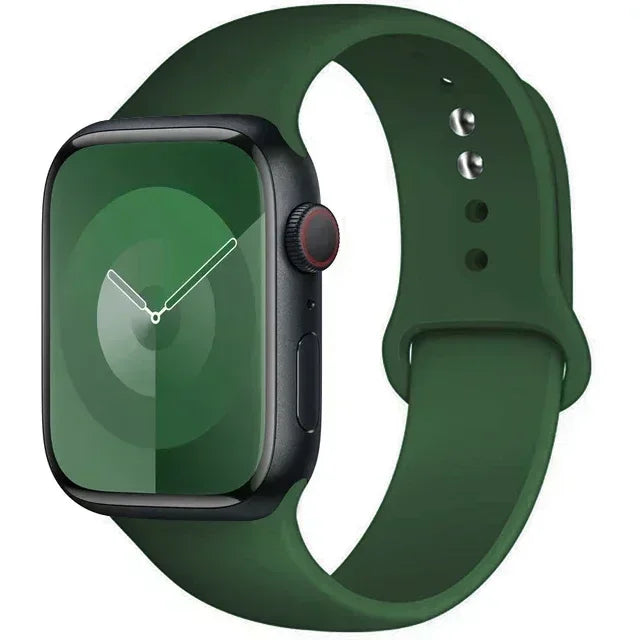 Silicone Band For Apple Watch strap 44mm 45mm 40mm 41mm 42-38mm 45 mm sport bracelet iwatch series 8 7 6 5 4 3 SE 9 Ultra 2 49mm