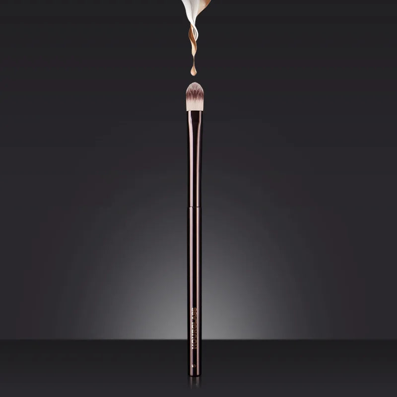 1pc HG Pro Foundation retra Makeup brushes Powder contour Blusher Make up brush metal handle Highlight Bronzer high end No box