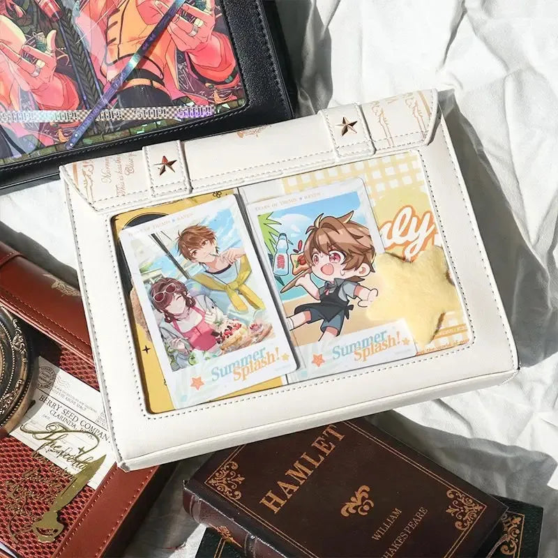 Y2K Magic Book Lolita Ita Bag Gothic Shoulder Bag Girls Transparent Pocket Cute Crossbody Handbags Women's Mini Backpacks Purse