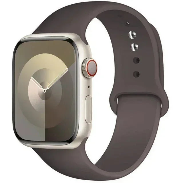 Silicone Band For Apple Watch strap 44mm 45mm 40mm 41mm 42-38mm 45 mm sport bracelet iwatch series 8 7 6 5 4 3 SE 9 Ultra 2 49mm