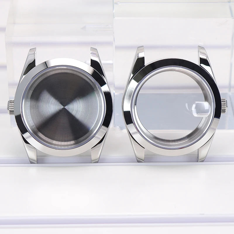 36mm/40mm Luxury Men's Watch Case 316L Stainless Steel For Seiko NH35 NH34 NH36 NH38 Miyota 8215 Movement 28.5mm Dial Air‑King