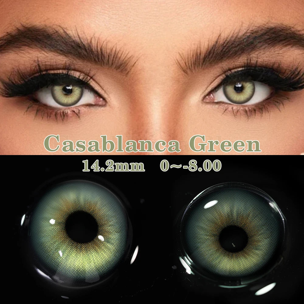 MILL CREEK New 1pair Colored Contact Lenses for Eyes Blue Contacts Lenses Fashion Blue Eyes Lenses Yearly urban Gray Contacts