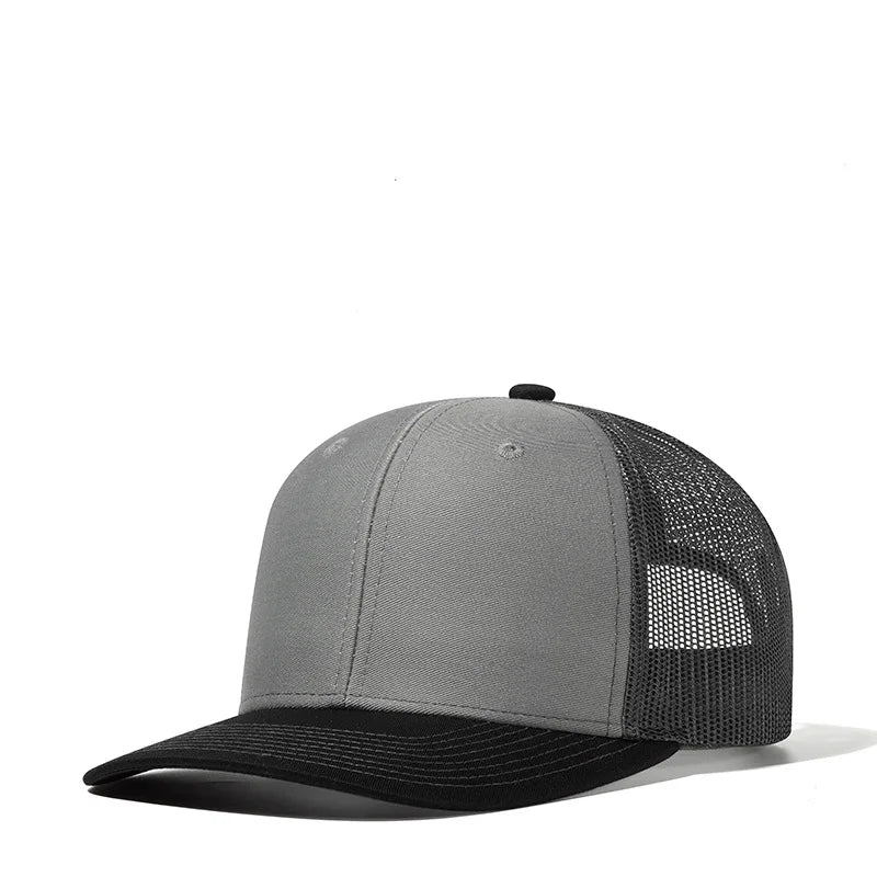 High Quality Mesh Baseball Cap Summer Outdoor Simple Classic Breathable Sunshade Net Hat Sport Fishing Climbing Driver Hat Male