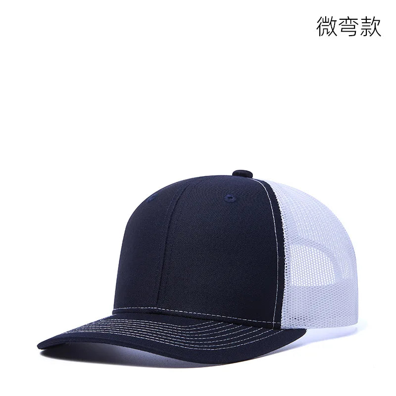 High Quality Mesh Baseball Cap Summer Outdoor Simple Classic Breathable Sunshade Net Hat Sport Fishing Climbing Driver Hat Male
