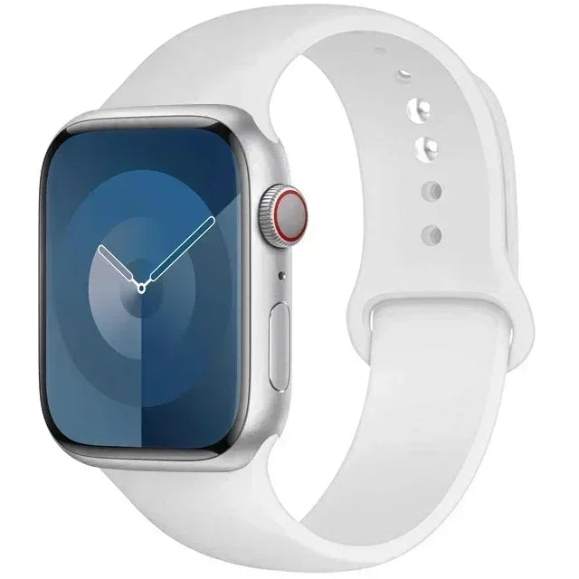 Silicone Band For Apple Watch strap 44mm 45mm 40mm 41mm 42-38mm 45 mm sport bracelet iwatch series 8 7 6 5 4 3 SE 9 Ultra 2 49mm